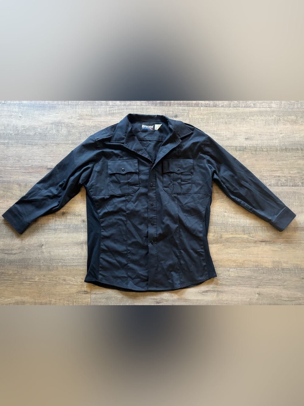 Blauer men’s size XL navy blue long sleeve cotton super shirt uniform tactical